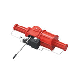 Fork type pneumatic actuator