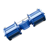 Fork type pneumatic actuator