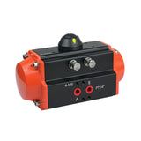 Rack and pinion type pneumatic actuator