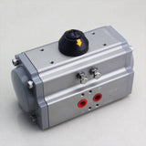 Rack and pinion type pneumatic actuator