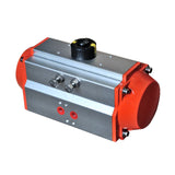 Rack and pinion type pneumatic actuator