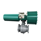 Pneumatic trunnion-mounted ball valve