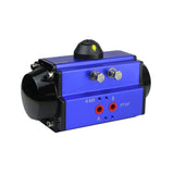 Rack and pinion type pneumatic actuator
